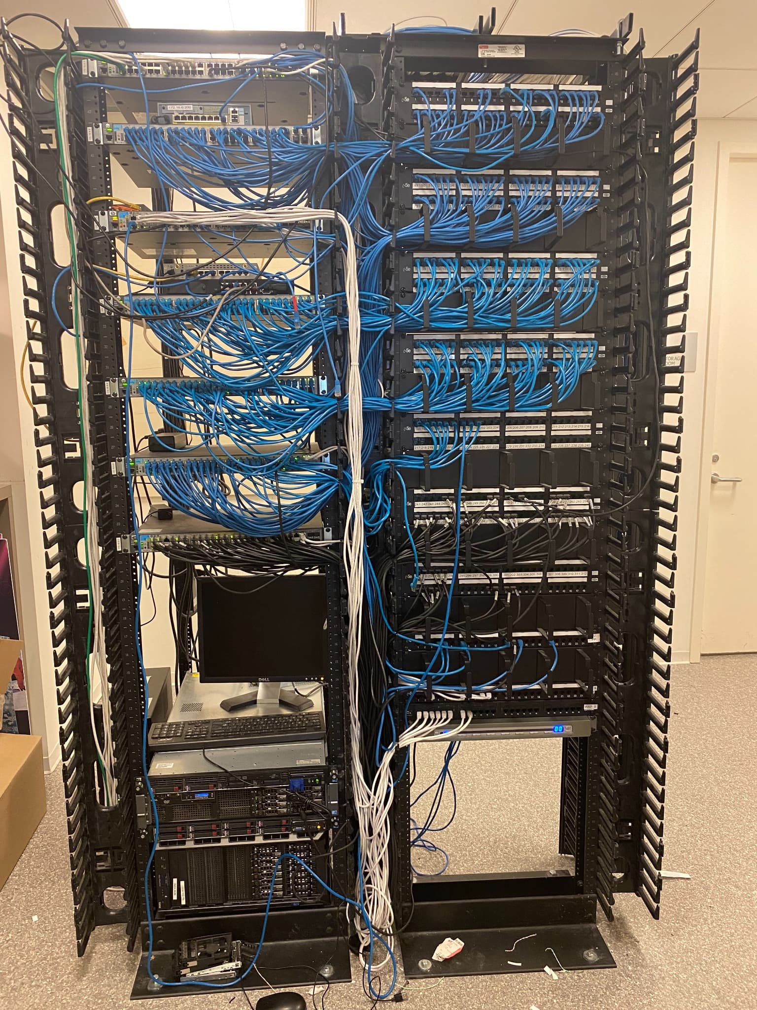 Professional network infrastructure installed by GateTek Technologies